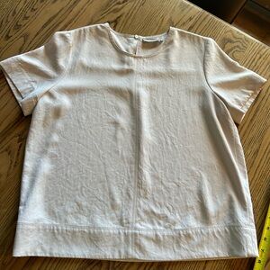 Everlane The Japanese GoWeave Swing Tee Size 6 Cream Ivory Off White Blouse Top